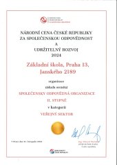 Naše certifikace a ocenění