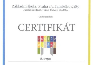 Naše certifikace a ocenění